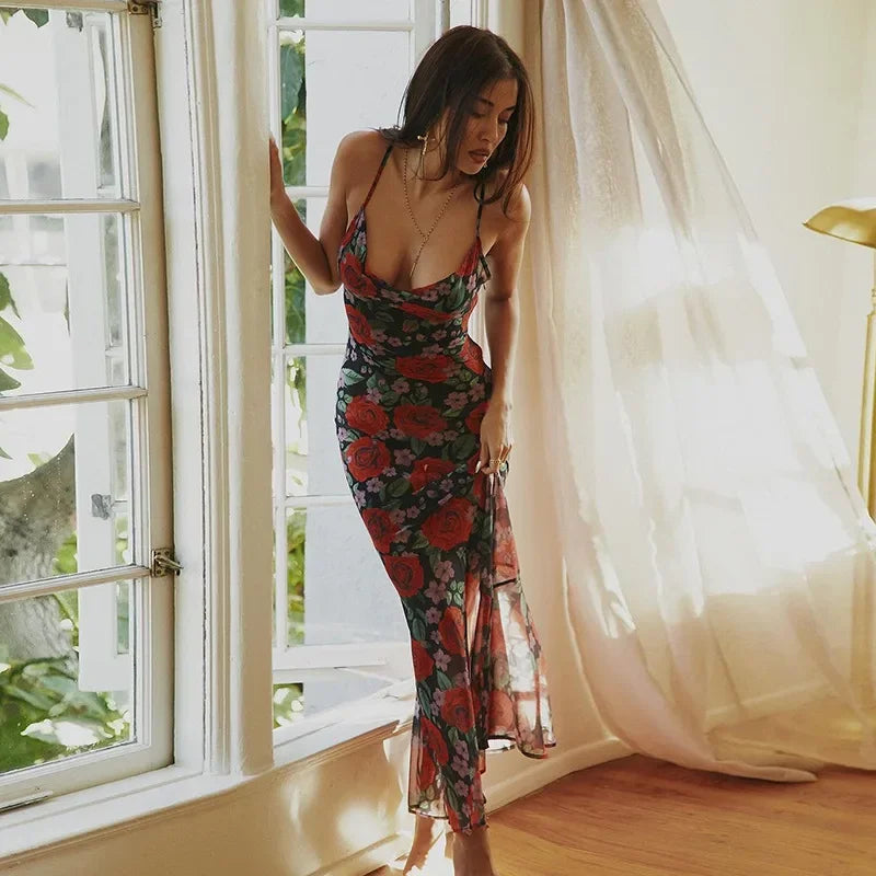 Guapita Flor Long Dress